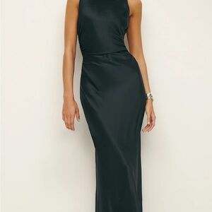 Reformation Black Backless Dress